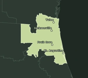 Area Code 324 geographic coverage map