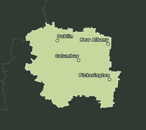 Area Code 380 geographic coverage map