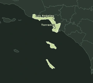 Area Code 424 geographic coverage map