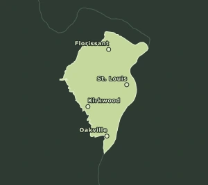 Area Code 557 geographic coverage map