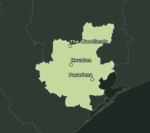 Area Code 621 geographic coverage map