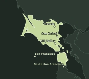 Area Code 628 geographic coverage map