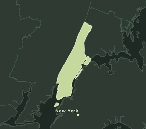 Area Code 646 geographic coverage map