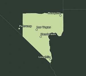 Area Code 702 geographic coverage map