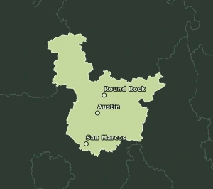 Area Code 737 geographic coverage map