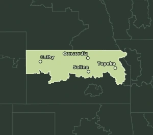 Area Code 785 geographic coverage map