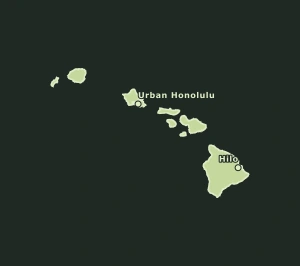 Area Code 808 geographic coverage map