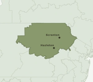 Area Code 272 geographic coverage map