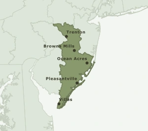 Area Code 640 geographic coverage map