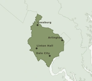 Area Code 703 geographic coverage map