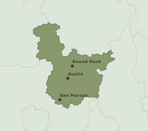 Area Code 737 geographic coverage map