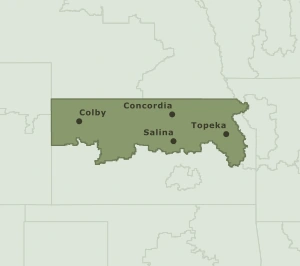 Area Code 785 geographic coverage map