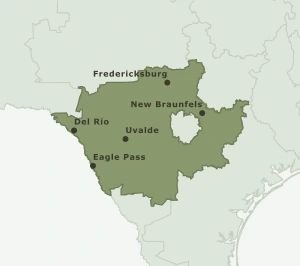 Area Code 830 geographic coverage map